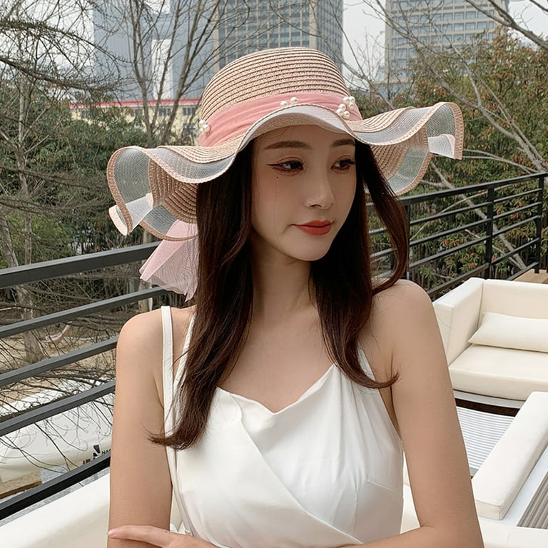 Wide Brim Hats 80cm Fashion Large Sun Hat Beach Anti UV Protection Foldable Straw  Cover Summer Women Big Cap From Motomove, $70.1