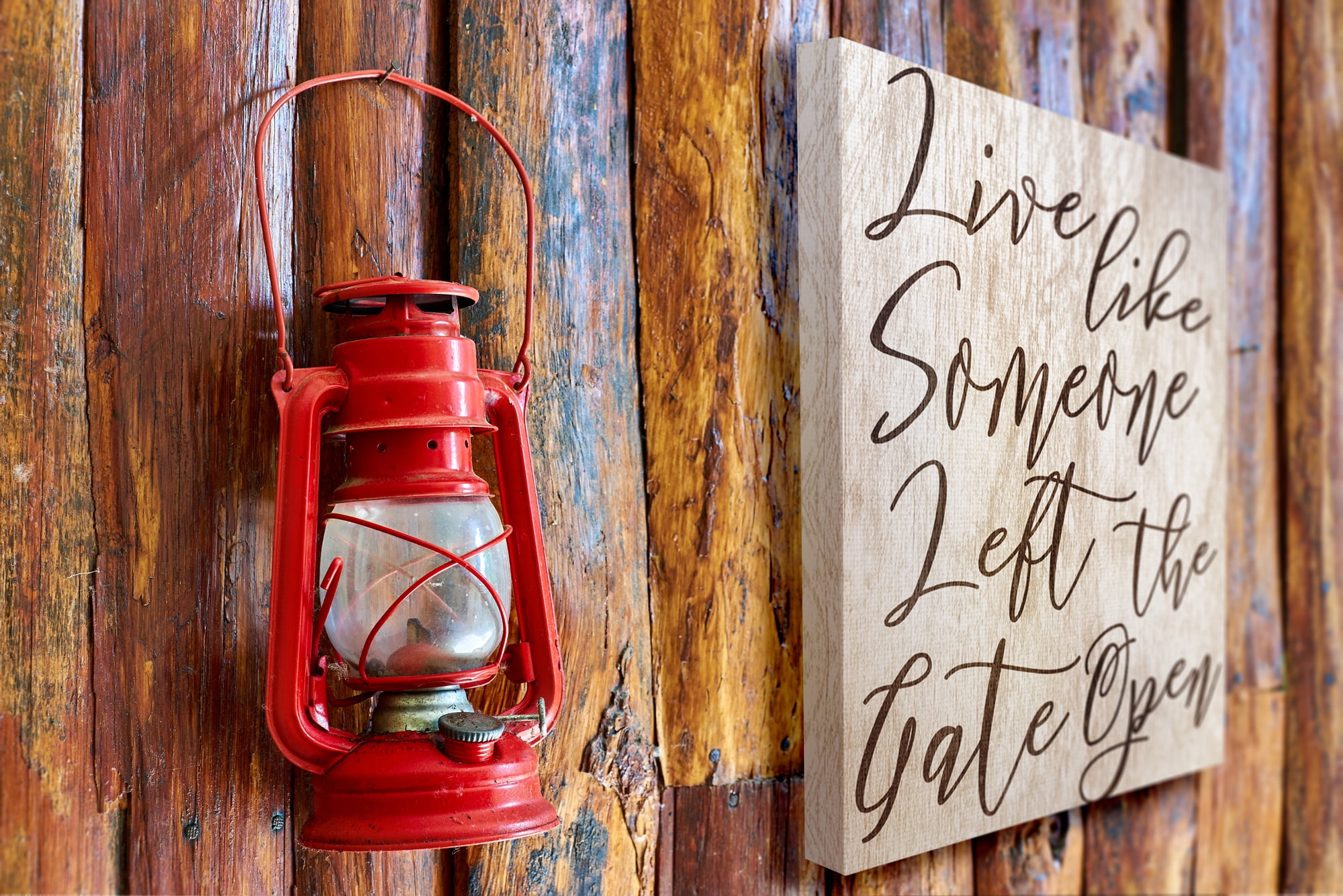 Stupell Industries Live Like Gate Open Typography Painting Gallery Wrapped Canvas Art Print Wall Art, 16 x 20