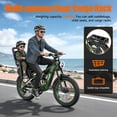 thumbnail image 5 of Electric Bike for Adults, 2000W 4000W Peak Motor, 48V 25Ah Removable Battery, 26x4.0 Fat Tire Ebike, 7-Speed Shimano, Front Fork & Linkage Suspension, Rear Rack, 40MPH, UL2849, Green, 5 of 10