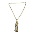 thumbnail image 2 of COLLAR DE SANTA MUERTE 5 CM DE ORO LAMINADO Y ZIRCONIAS, 2 of 5