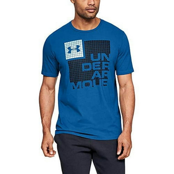 Under Armour Mens Graphic Grid Teal Vibe Shirt 3XL 1344226-417