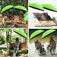 thumbnail image 4 of 2 Pack Beach Umbrella with 360 Universal Clamp, UPF50+ Umbrella Outdoor Patio Sun Protection for Chairs, Beach &Patio Use (Green, Not Include Chair), 4 of 6