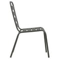 thumbnail image 2 of vidaXL Stackable Patio Chairs Outdoor Seating Stacking Dining Chair Steel, 2 of 7
