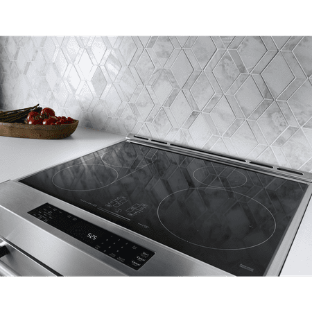 KitchenAid - 7.1 Cu. Ft. Self-Cleaning Slide-In Electric Convection Range - Stainless steel