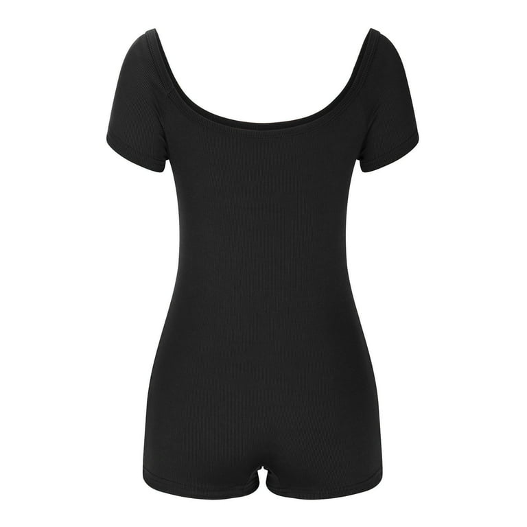 ワンピース Citybreeze City Scoop neck jersey one piece RM5B0072 RQYYD Ribbed Knit Bodycon Short Jumpsuit Short Sleeve Scoop