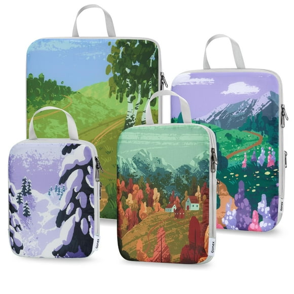 Cubos de embalaje de compresión Gonex, 4 unidades, para equipaje de viaje