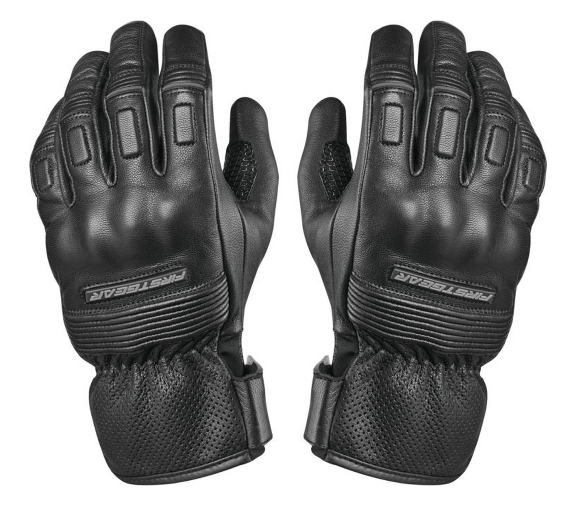 FirstGear Electra Womens Leather Motorcycle Gloves Black