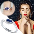 thumbnail image 1 of Anillo de piedra preciosa blanca y arcoíris con corte de corazón para mujer, joyería para amantes de la moda Wmkox8yii fajkfhkj5607, 1 of 8