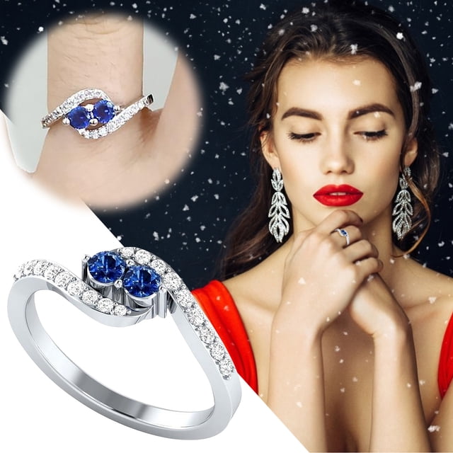 Anillo de piedra preciosa blanca y arcoíris con corte de corazón para mujer, joyería para amantes de la moda Wmkox8yii fajkfhkj5607