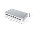 thumbnail image 2 of TP-Link 8 Port Fast Ethernet Switch, Desktop Ethernet Splitter, Ethernet Hub, Plug and Play, Fanless, 2 of 6