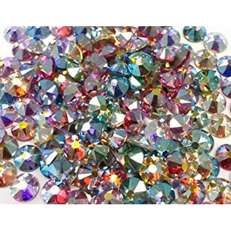 Swarovski Miniatures - 144 SWAROVSKI Crystal Rhinestones FlatBack AB Only MIX 20ss