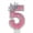 E, variant on Numeral Birthday Candles, Cartoon Style Number Cake Toppers, Non-Toxic Wax, Decorative Birthday Party Favors for Toddler Boys Girls and Festive Celebrations, J
