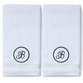 thumbnail image 3 of Monogrammed Hand Towels for Bathroom Kitchen Makeup | Personalized Gift for Wedding-Bridal | Custom Luxury Turkish Towel | Spa Collection, Oversized, 16 X 30 Inch, Set of 2, 3 of 3
