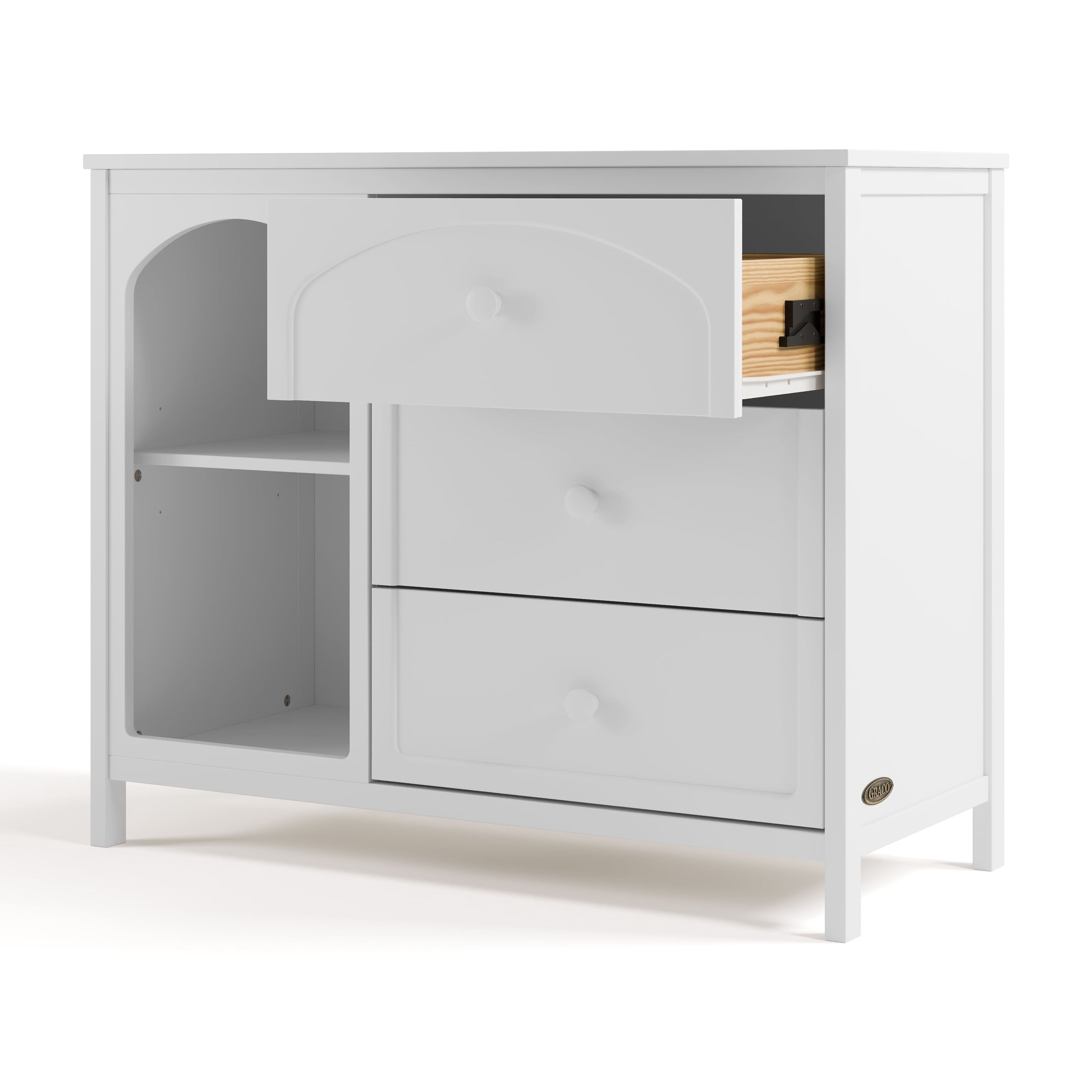 Graco Olivia 3 Drawer Combo Dresser, White