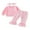 Pink, variant on Suealasg Toddler Kids Girl Fall Outfits 1T 2T 3T 4T Long Sleeve Tops Daisy Print Flare Pants Headband 3Pcs Baby Girl Autumn Clothing