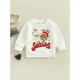 thumbnail image 2 of Bagilaanoe Toddler Baby Girl Boy Oversized Sweatshirt Long Sleeve Letters Print Pullover 6M 12M 18M 24M 3T Kids Fall Loose Tee Tops, 2 of 8