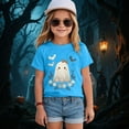 thumbnail image 2 of CAUYDY Toddler Baby Girls Boys Halloween Shirts Ghost Pumpkin Graphic T-Shirt Kids Short Sleeve Tee Tops(Blue,9-10 Y), 2 of 5