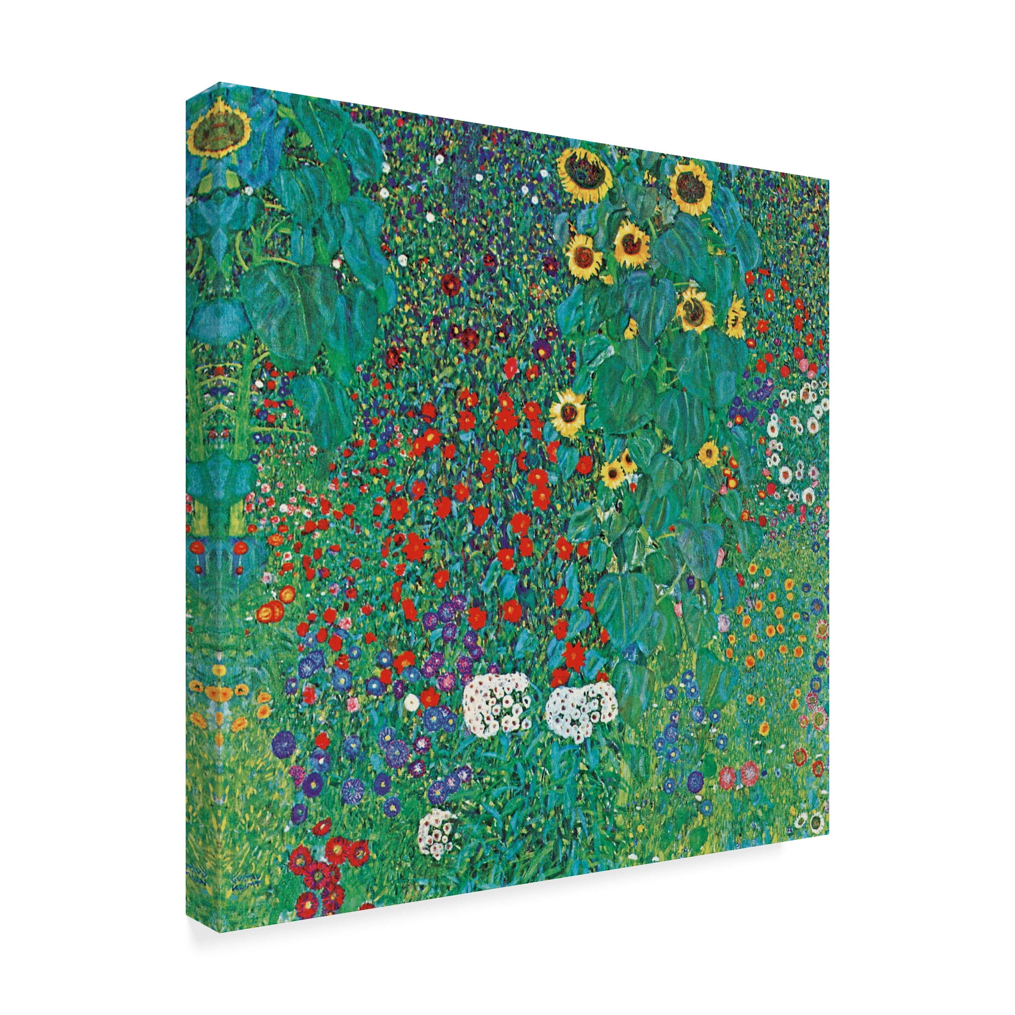 Trademark Fine Art 'Farm Garden With Sunflowers' Canvas Art by Masters Collection
