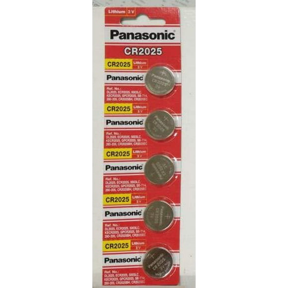 Panasonic CR2025 Batterie de Montre au Lithium 3 Volts, Lot de 20 / (4) 5 Paquets de Piles « Coin Cell » Panasonic Authentiques sous Blister pour Montres, Télécommandes, Porte-Clés, Électronique