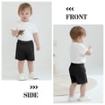 thumbnail image 5 of Resinta 4 Packs Unisex Baby Toddler Cotton Shorts Baby Pull-on Shorts with Drawstring Soft Summer Clothes for Daily Wear, 5 of 9