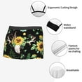 thumbnail image 6 of Bingfone Sunflower Skull Boho Watercolor Background Men'S Underwear - Casual Stretch Boxer Briefs-Xx-Large, 6 of 9