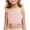 Pink, variant on Kaemgyyd Girls Crop Top Cute Ruffle Sleeveless Sports Bra Trendy Square Collar Kids Comfort Dance Yoga Tee for 4-12 Y