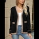 thumbnail image 4 of Suéteres Tipo Cárdigan para Mujer, de Punto, de Larga, con Botones y Bolsillos, para Otoño e Invierno Negro S, 4 of 10