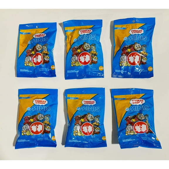 Fisher-Price Thomas & Friends Minis (Engines) Blind Bags Gift Set Party Bundle - 6 Pack