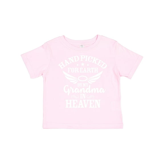 Inktastic Handpicked for Earth by My Grandma in Heaven Angel Wings Boys or Girls Toddler T-Shirt