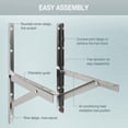 thumbnail image 5 of Stainless Steel Mini Split Bracket Wall Mounting Support For Outdoor Window Air Conditioner Heat Pump Systems, Universal, 9000-18000 Btu Condenser (90, 5 of 5