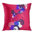thumbnail image 1 of BOSDECO Red Color Abstract Bright Blue Geometric Flat Modern Advertise Contrast PillowCase Pillow Cover 20x20 inch, 1 of 1