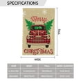 thumbnail image 3 of Wukai Christmas Vintage Red Truck Garden Flags Double Sided Welcome Garden Yard House Flags Outside Outdoor House (Only Flag), 3 of 8