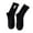 Black, variant on Women’s Stockings Combed Embroidered Letter Big C College Style Sports Socks White One Size