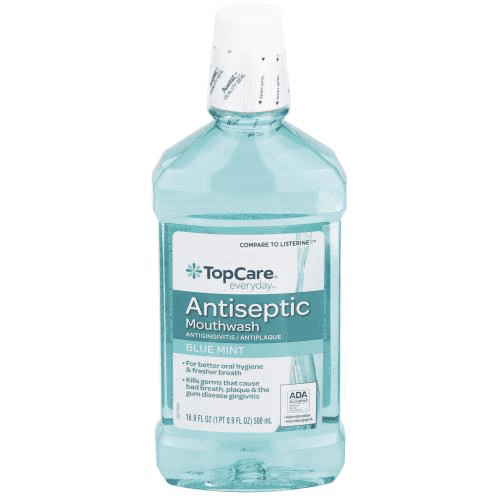 Top Care Blue Mint Antiseptic Mouth Rinse