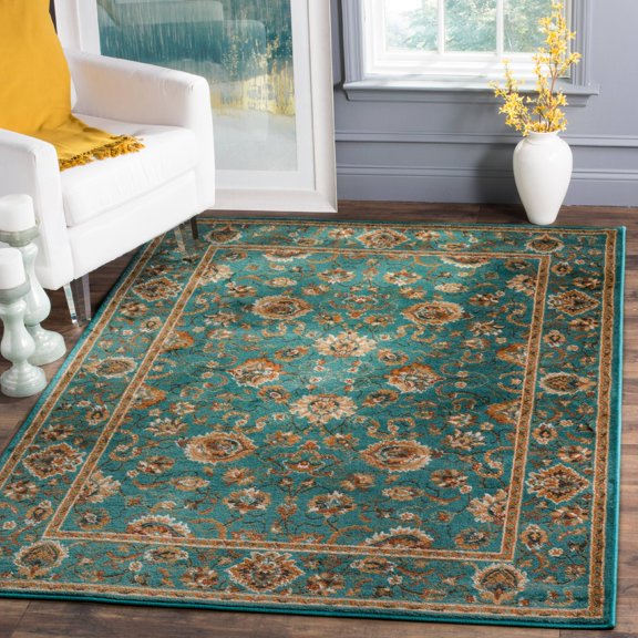 SAFAVIEH Summit Collection SMT297L Teal / Teal Rug