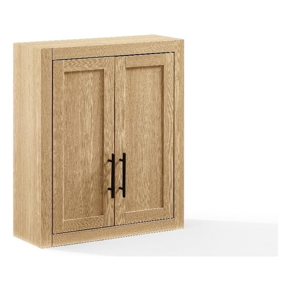 Crosley Savannah Wall Storage Cabinet in Natural