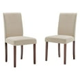 thumbnail image 3 of Modway Prosper Upholstered Fabric Dining Side Chair Set of 2 in Beige, 3 of 10