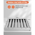 thumbnail image 3 of Hood Filters 19.5W x 19.5H Inch 430 Stainless Steel Pack of 6, 7 Grooves Commercial Hood Filters, Commercial Kitchen Range Hood Filter for Grease Rated Commercial Kitchen Exhaust Hoods, 3 of 7