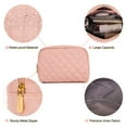 thumbnail image 5 of Makeup Bag, Travel Cosmetic Bag, Puffy Padded Make Up Bag for Women, Makeup Organizer Case, Wide-open Pouch Purse, Travel Essentials, Toiletries Accessories Brushes, 5 of 7