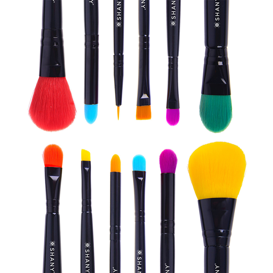 SHANY Vegan Makeup Brushes - LUNA  - 6 PC Double Sided Travel Make up Brushes with 12 unique Bristles - with Brush storage Pouch - Synthetic - image 5 of 5