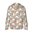 thumbnail image 2 of Picia Cute Rabbit Floral Women's Men's UPF 50+ Sun Protection Hoodie Shirt Long Sleeve SPF Fishing Outdoor UV Hiking Lightweight Shirts-Small, 2 of 9