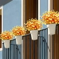 thumbnail image 4 of 8 Bundles Daisy (376 Head) Artificial Flowers Outdoor Summer Decor UV Resistant Fake Flowers Faux Plastic Greenery Shrub Plant for Indoor Garden Home Porch Box Spring Décor(Yellow), 4 of 5