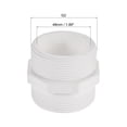 thumbnail image 2 of Uxcell Pipe Fitting, G1-1/4 Male Thread, Hex Nipple Tube Adaptor Hose Connector, for Water Tanks, White 59mm / 2.32 Inch, 2 of 3