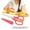 red, variant on DOACT Multi-function Baby Toddler Food Cutter Scissors Vegetables Scissor