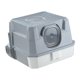 thumbnail image 2 of Caja de arena para gatos completamente cubierta, bandeja de arena para mascotas con capucha, accesorios para mascotas, suministros para mascotas, band gris, 2 of 9