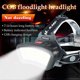 thumbnail image 3 of Cob Headlamp Head Torches Led Spotlight With Usb Rechargeable Red Light 2000 Lumens Durable Car Maintenance And Night Construction - 7-14 Hours Run Ti, 3 of 5