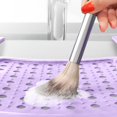thumbnail image 2 of Funda de lavabo plegable para fregadero, silicona, iris, lavanda, 2 of 9