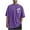 Purple(Style 72), variant on NuoCaiYun Plus Size T-Shirt for Men Casual Sports Washed Distressed Short Sleeve Round-Neck Top Blouse