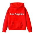 thumbnail image 4 of Byoo Toddler Girl's Los Angeles Print Hoodie Kids Sports Casual Pullover Hooded Sweatshirt, 4 of 4