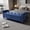 Blue, variant on EHANCIS 63" Large Ottoman with Storage Bench, Morden Stylish end of The Bed Benches with Rolled Arm,Linen Ottomans with Solid Wood Legs,Comfy Benches for Bedroom,Living Room, Entryway(Pink)